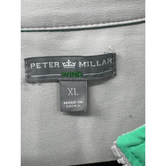 Peter Millar Wind Men's Green Zip-up Long‎ Sleeve Golf Athletic Jacket Size XL - Picture 7 of 7